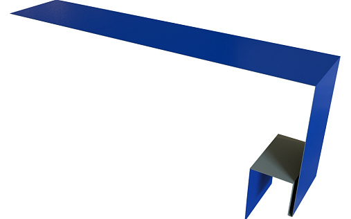 Планка околооконная сложная (Блок-хаус, Экобрус) 200x75x25 Grand Line с покрытием Satin 0,5 мм RAL 5005