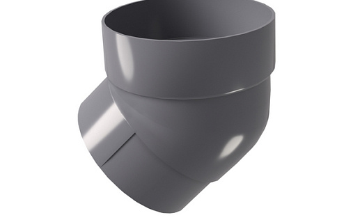 Колено круглой трубы ПВХ Grand Line Классика 45° градусов RAL 7024