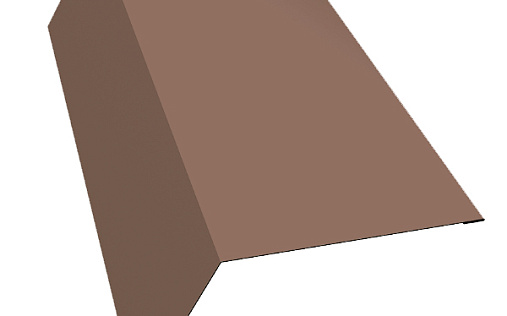 Карнизная планка 100x65 Grand Line с покрытием Полиэстер 0,45 мм RAL 8004