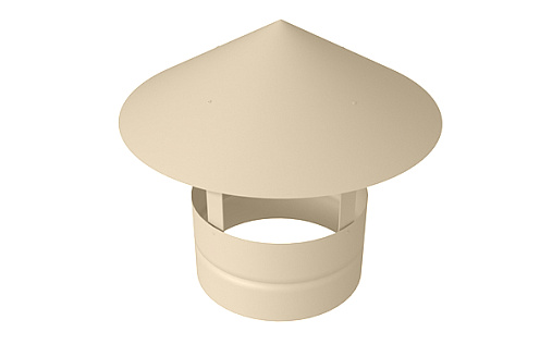 Дымник на трубу круглый 200 мм с покрытием Satin 0.5 мм