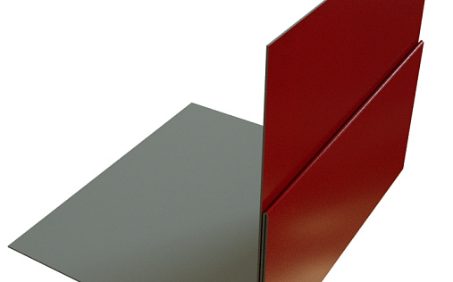 Планка приёмная оконная Grand Line с покрытием Satin 0,5 мм RAL 3011