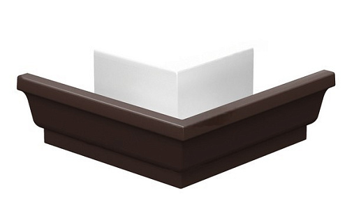 Внешний угол Foramina Прямоугольная 90 градусов 120х86 мм RAL 8017