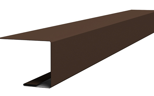 Планка завершающая для фальца Grand Line с покрытием Satin Matt TX 0,5 мм RAL 8017