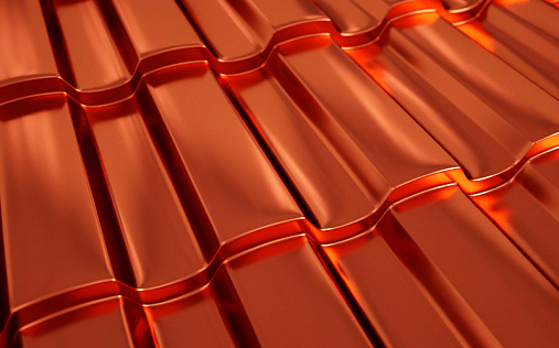 Металлочерепица Монтекристо-XL Медный с покрытием Agneta 0.5 мм