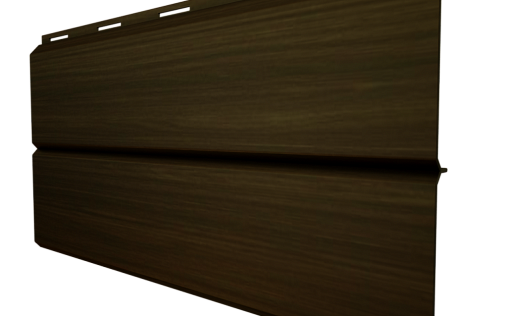 Металлический сайдинг Grand Line ЭкоБрус Coffee Wood с покрытием Colority Print 0.45 мм
