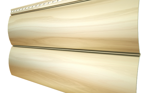 Металлический сайдинг Grand Line БлокХаус New White Wood с покрытием Colority Print 0.45 мм