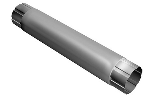 Труба круглая Grand Line 100 мм 1 м RAL 9003