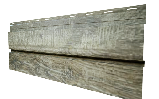 Металлический сайдинг Grand Line Квадро брус Nordic Wood с покрытием Colority Print 0.45 мм