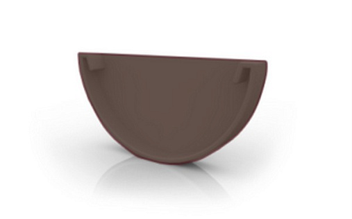 Заглушка желоба ПВХ Ruplast 125 мм