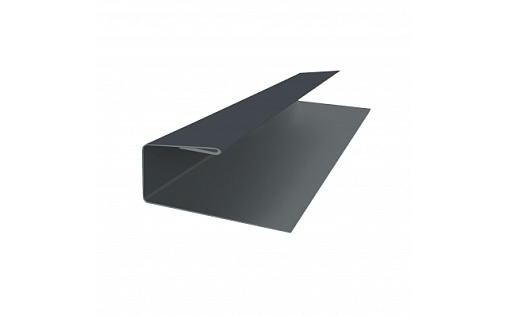 J-Профиль 12мм 0,5 Velur без плёнки RAL 9005