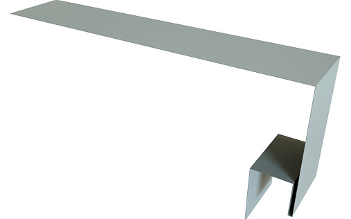 Планка околооконная сложная Блок-Хаус new 200x75x27 Grand Line с покрытием Satin 0,5 мм RAL 9006