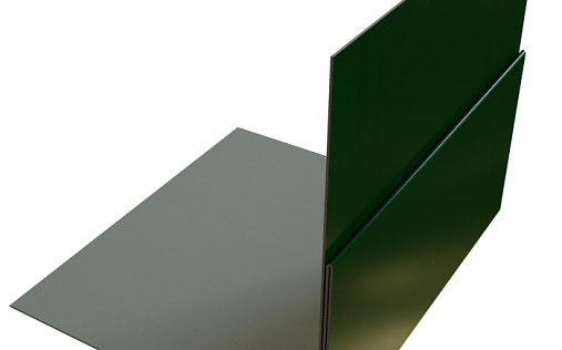 Планка приёмная оконная Grand Line с покрытием Satin Matt TX 0,5 мм RAL 6005