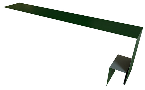 Планка околооконная сложная Блок-Хаус new 250x75x27 Grand Line с покрытием Satin 0,5 мм RAL 6005