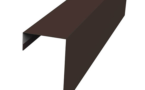 Торцевая фасадная планка фальц 65 мм Grand Line с покрытием Полиэстер 0,45 мм RAL 8017