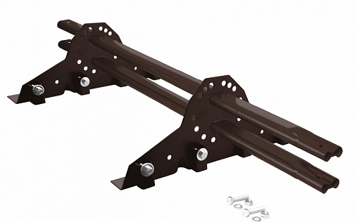 Снегозадержатель для фальцевой кровли Grand Line RAL 8017 1м