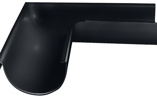 Угол желоба внешний Grand Line Optima 90° 125 мм RAL 7024