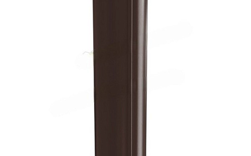 Труба соединительная 1 м Металл Профиль Grandsystem 90 мм RAL 8017