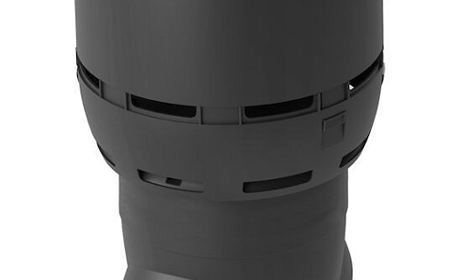 Вентиляционный выход Vilpe Flow XL диаметром 160/ИЗ/700 мм Чёрный