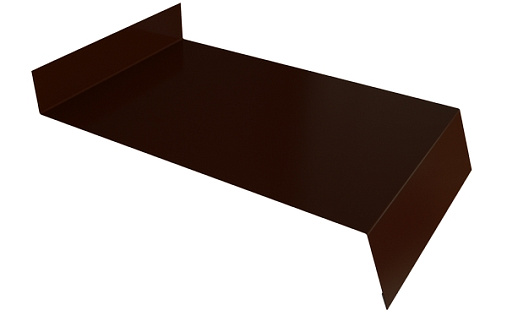 Отлив простой 150 Grand Line с покрытием Полиэстер 0,45 мм RAL 8017