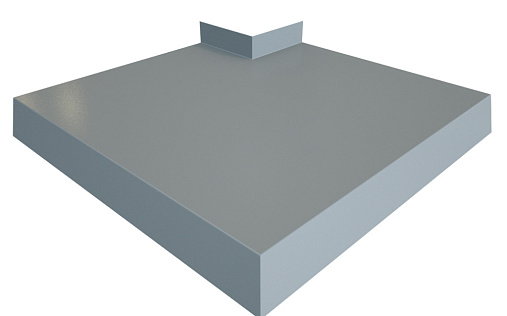 Угол отлива 250 внешний Grand Line с покрытием Полиэстер 0,45 мм RAL 7004