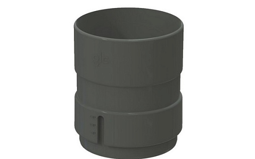 Муфта трубы ПВХ GLC 100 мм RAL 7024