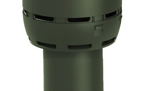 Вентиляционный выход канализации Vilpe Flow диаметром 110P/ИЗ/350 мм Зелёный