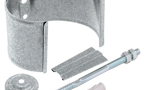 Кронштейн трубы на кирпич Grand Line 90 мм Алюцинк