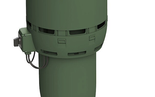 Вентилятор с шумопоглотителем Vilpe Flow ECo125Р/700 Зелёный