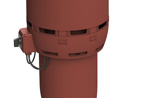 Вентилятор с шумопоглотителем Vilpe Flow ECo125Р/700 Красный