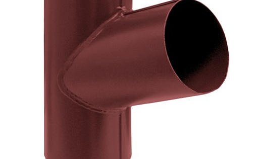 Тройник трубы Grand Line 90 мм RAL 3011