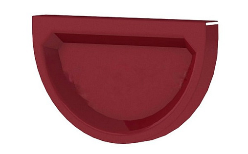 Заглушка для желоба Эконом 125 мм RAL 3005