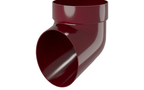 Колено круглой трубы ПВХ сливное Grand Line Классика RAL 3005