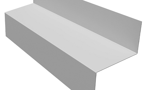 Отлив межэтажный 45 Grand Line с покрытием Satin 0,5 мм RAL 9003