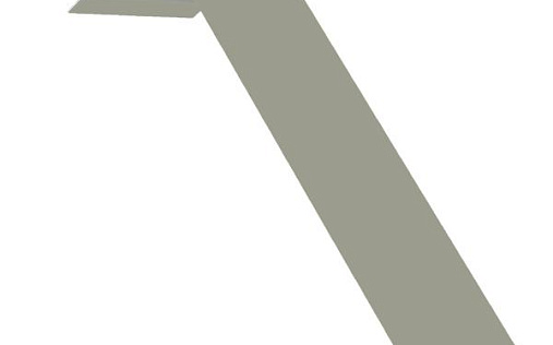 Лобовая околооконная простая планка 190x50 Grand Line с покрытием Полиэстер 0,45 мм RAL 7004