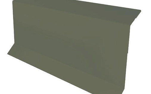 Планка примыкания в штробу Grand Line с покрытием Полиэстер 0,45 мм RAL 7005