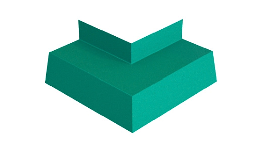 Угол отлива 50 внешний Grand Line с покрытием Полиэстер 0,45 мм RAL 5021