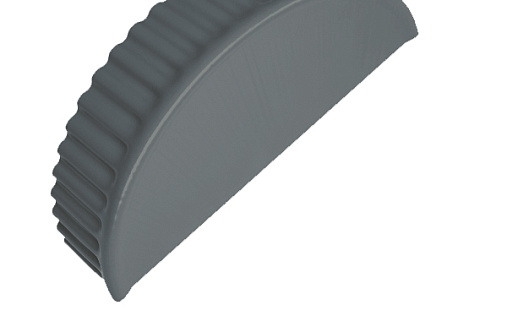 Торцевая заглушка Grand Line с покрытием Полиэстер 0,45 мм RAL 7016