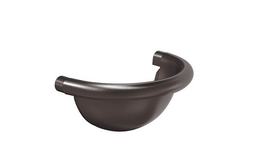 Полукруглая заглушка желоба Aquasystem Премиум 150 мм, Pural Matt, RR 32