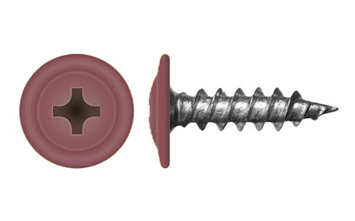 Саморез с прессшайбой по дереву 4,2x19 RAL 3003 (200 шт)