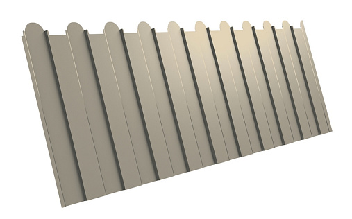 Фигурный профнастил С8-1150 (A) с покрытием Полиэстер 0.45 мм RAL 1015