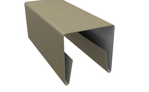 Планка П-образная заборная 24 с покрытием Satin 0.5 мм