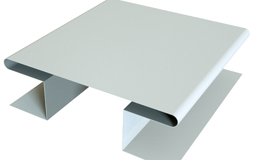 Планка H-образная стыковочная сложная Grand Line с покрытием Satin 0,5 мм RAL 9003