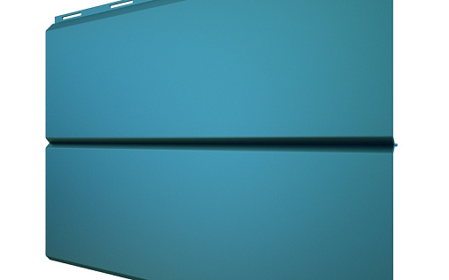 Металлический сайдинг Металл Профиль Lбрус XL Волна RAL 5015 с покрытием NormanMP 0.5 мм