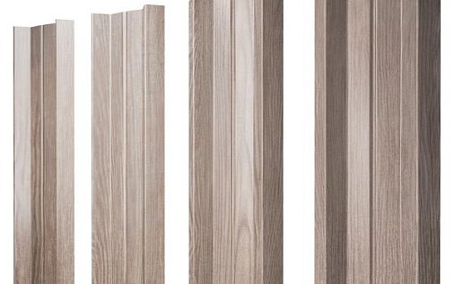 Штакетник Grand Line М-образный B с покрытием Print Elite 0,45 мм White Wood