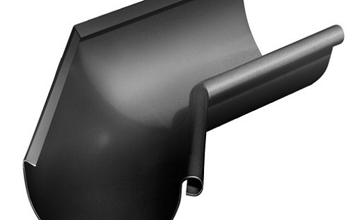 Угол желоба внутренний Grand Line 135° 125 мм RAL 9005