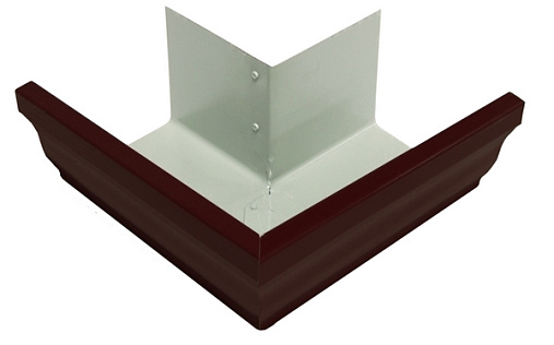 Угол желоба внешний 90° Grand Line Vortex 127 мм RAL 8017