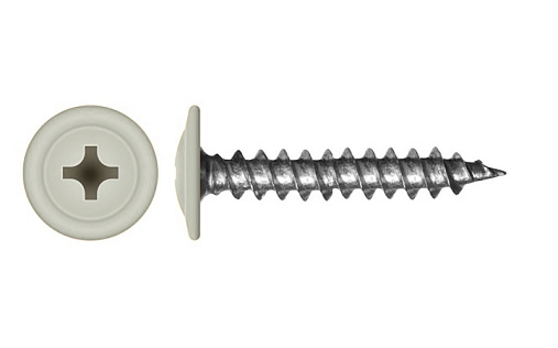 Саморез с прессшайбой по дереву 4,2x25 RAL 9002 (500 шт)
