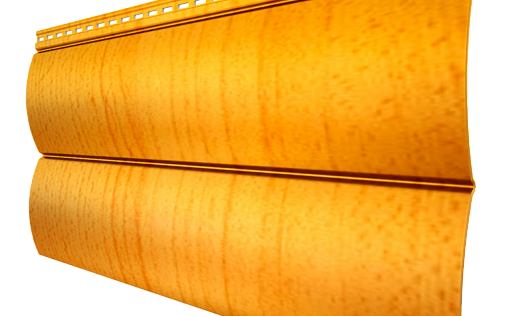 Металлический сайдинг Grand Line БлокХаус New Honey Wood с покрытием Colority Print 0.45 мм