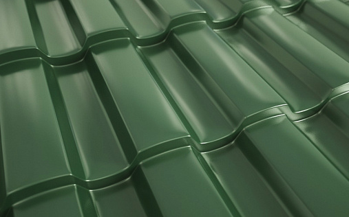 Металлочерепица Монтекристо-ML RAL 6005 с покрытием Colorcoat Prisma 0.5 мм