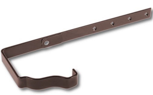 Держатель желоба длинный Foramina Прямоугольная 120х86 мм RAL 8017